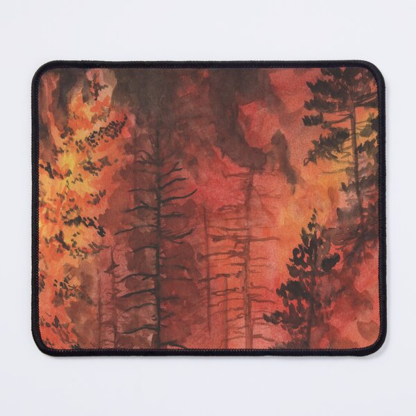 Item preview, the Burn watercolor fine art print designed and sold by zyurelaie.
