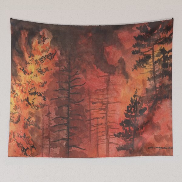 Item preview, the Burn watercolor fine art print designed and sold by zyurelaie.