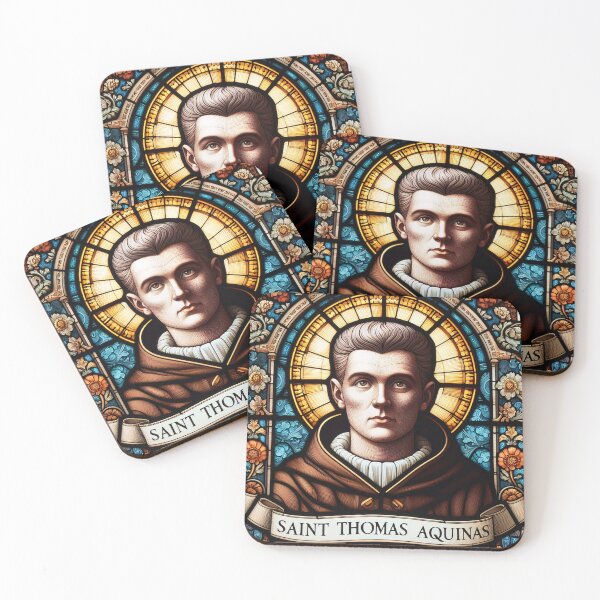 Item preview, Saint Thomas Aquinas Patron Saint of Students and Schools designed and sold by ClassicRetroism.