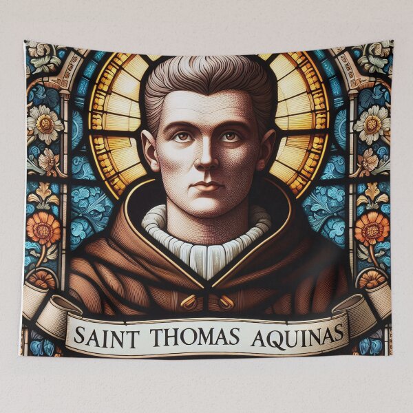 Item preview, Saint Thomas Aquinas Patron Saint of Students and Schools designed and sold by ClassicRetroism.