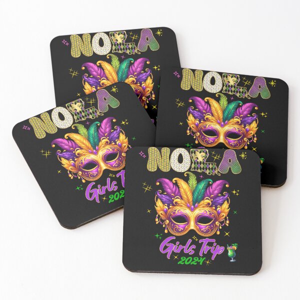 Item preview, Mardi Gras NOLA Girls Trip Outfit designed and sold by PopArtDesigns.