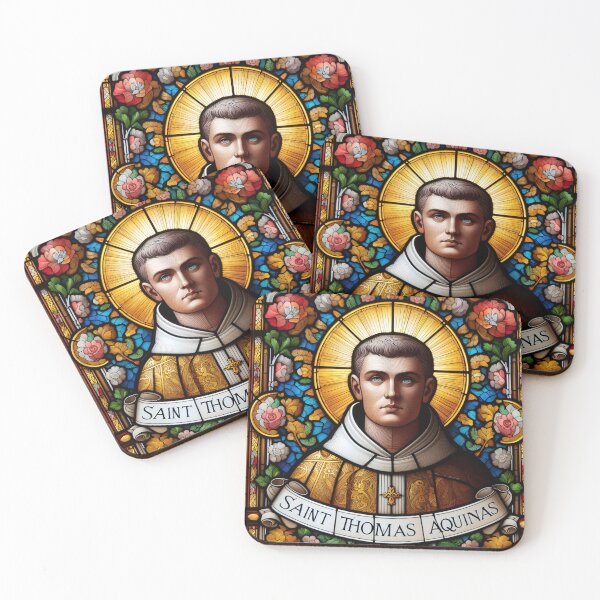 Item preview, Saint Thomas Aquinas Patron Saint of Students and Schools designed and sold by ClassicRetroism.