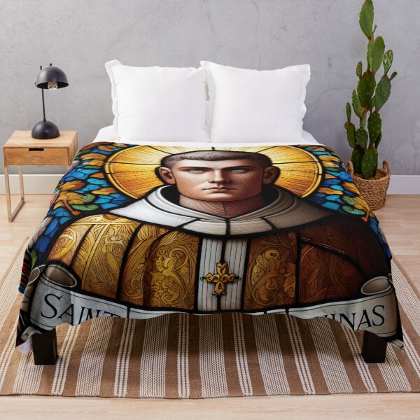 Item preview, Saint Thomas Aquinas Patron Saint of Students and Schools designed and sold by ClassicRetroism.