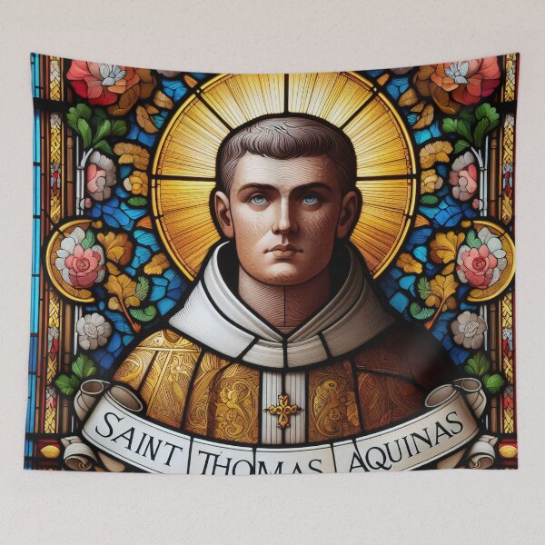 Item preview, Saint Thomas Aquinas Patron Saint of Students and Schools designed and sold by ClassicRetroism.