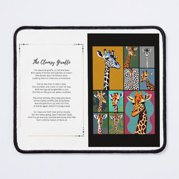 Item preview, The Clumsy Giraffe - Poem Pane designed and sold by Adam Stahlman.