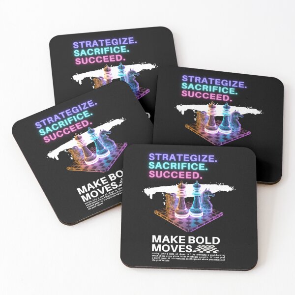 Item preview, Strategize Scarifice Succeed Chess designed and sold by InkWhirl.