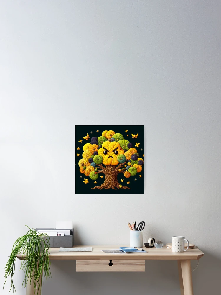 Thumbnail 2 of 3, Poster, Grumpy Ginkgo designed and sold by ComputerContent.
