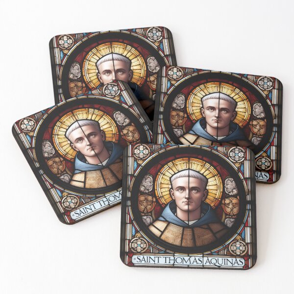 Item preview, Saint Thomas Aquinas Patron Saint of Students and Schools designed and sold by ClassicRetroism.