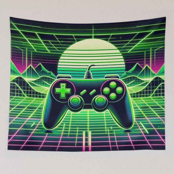 Artikelvorschau, Synthwave-Gamecontroller entworfen und verkauft von Zestpond.