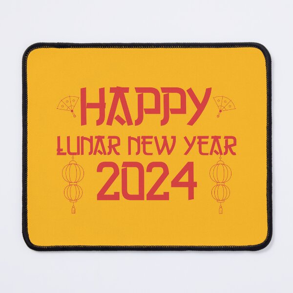Item preview, Happy Lunar New Year 2024 - Chinese New Year Lanterns and Fans, Year of the Dragon (Red Design) designed and sold by Spiprinto.