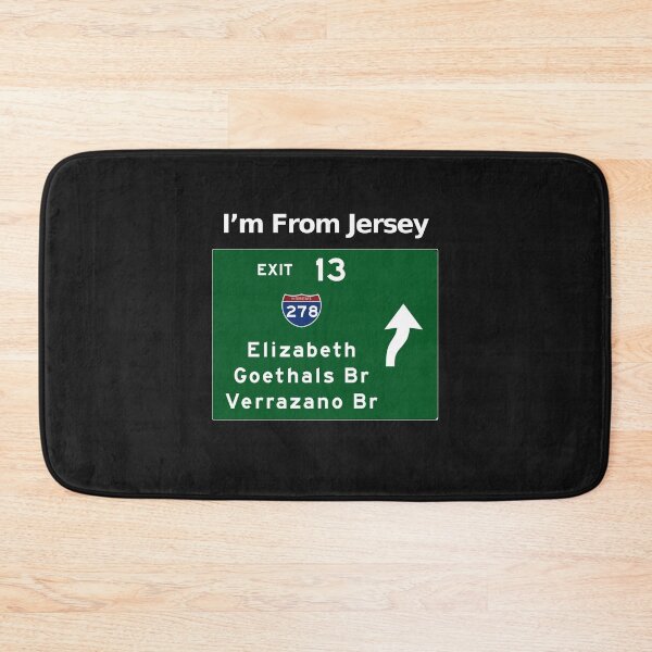 Item preview, From Jersey, New Jersey Elizabeth, Goethals, Verrazano  Exit 13 Graphic Design designed and sold by CoolUniqueNovel.