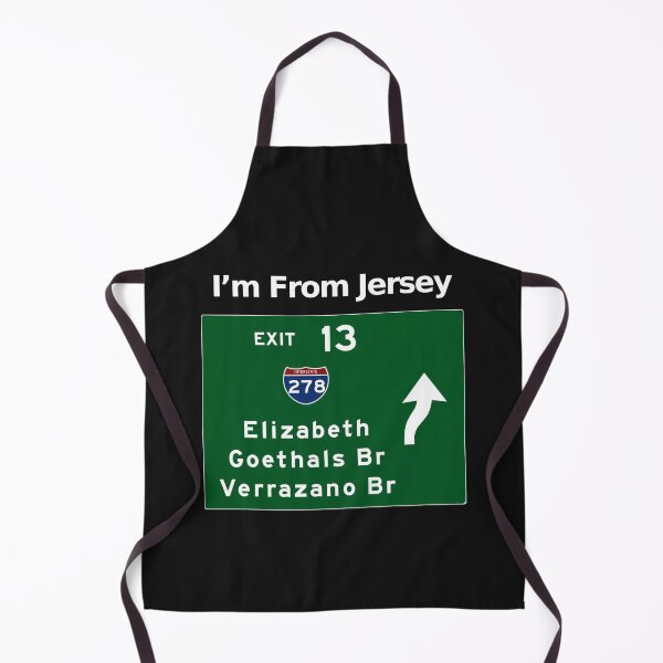 Item preview, From Jersey, New Jersey Elizabeth, Goethals, Verrazano  Exit 13 Graphic Design designed and sold by CoolUniqueNovel.