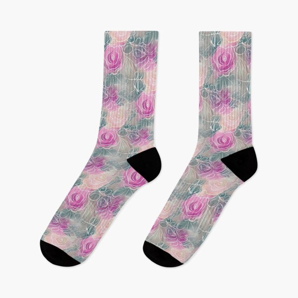 Item preview, Pastel Pink Watercolor Rose Pattern designed and sold by Artistestella.
