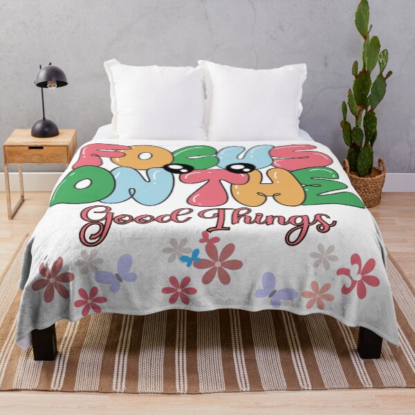 Item preview, Focus On The Good Things funny Design Quote designed and sold by Modern-Tropical.