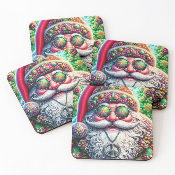 Item preview, Psychedelic Santa's Peaceful Revelry designed and sold by Moriarty's Digital Visions.