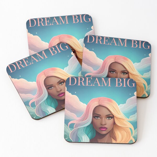 Item preview, Glam Woman Dream Big Motivational Quote Inspiring Women designed and sold by Melan Designs.