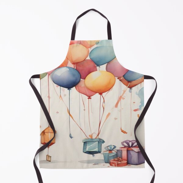 Item preview, Happy Birthday Watercolour Ballons Present designed and sold by druidwolfart.