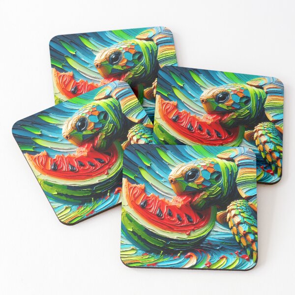 Item preview, Tortoise Eating Watermelon designed and sold by ChrisButler.