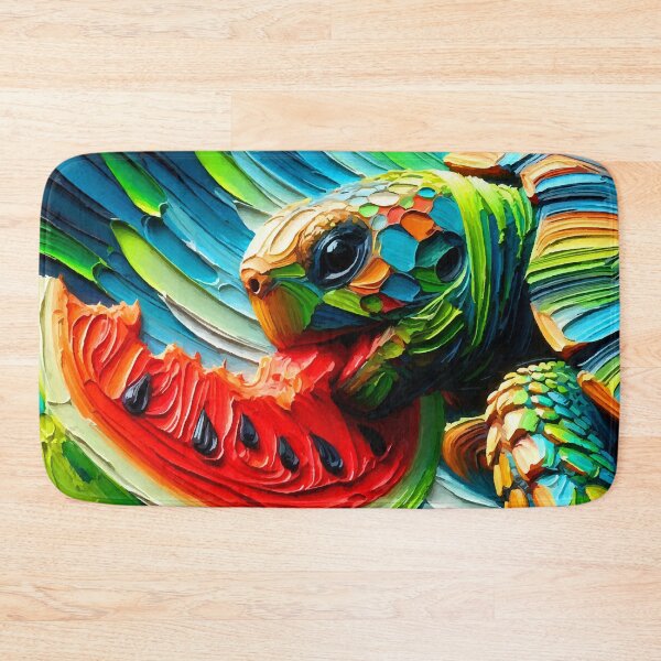 Item preview, Tortoise Eating Watermelon designed and sold by ChrisButler.