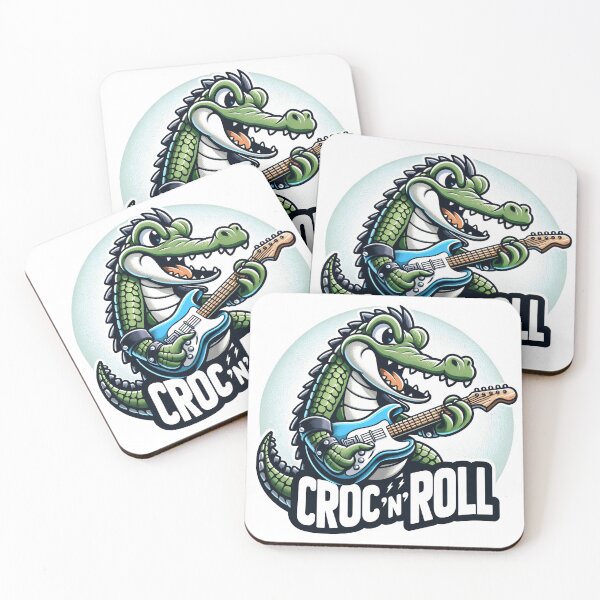 Item preview, Croc 'n' Roll – The Rockstar Reptile designed and sold by YoBoiRedgie.