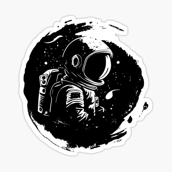 Astronaut in Space Sticker