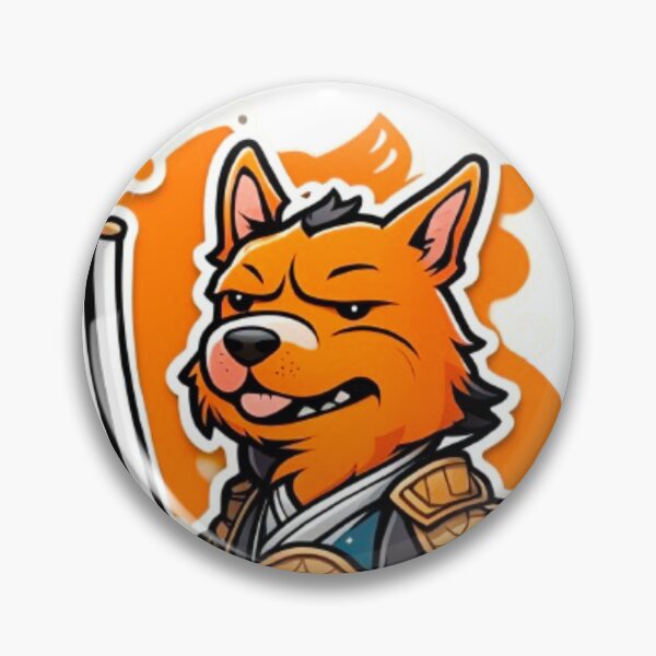 Item preview, Cute Japan samurai orange dog designed and sold by KorArtStudio.