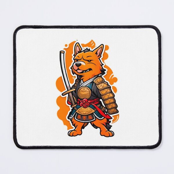 Item preview, Cute Japan samurai orange dog designed and sold by KorArtStudio.