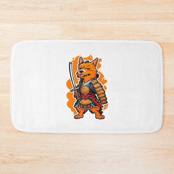 Item preview, Cute Japan samurai orange dog designed and sold by KorArtStudio.