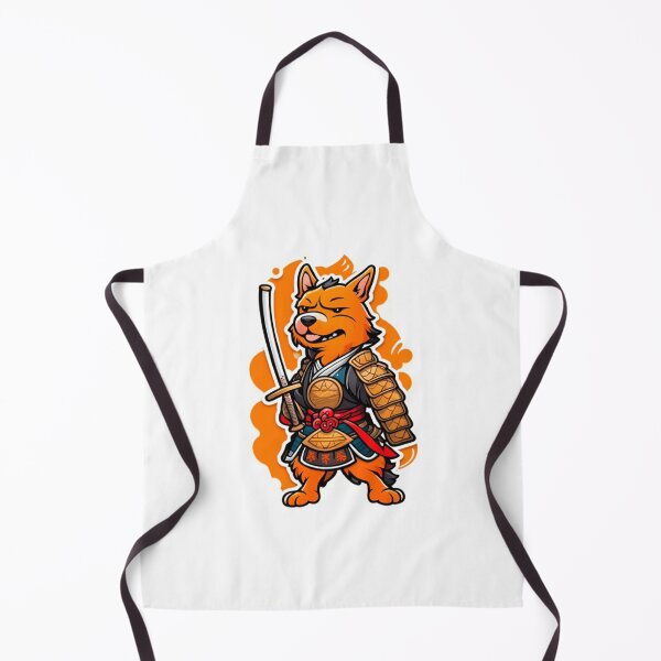Item preview, Cute Japan samurai orange dog designed and sold by KorArtStudio.