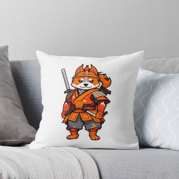 Item preview, Cool Japan samurai orange dog designed and sold by KorArtStudio.
