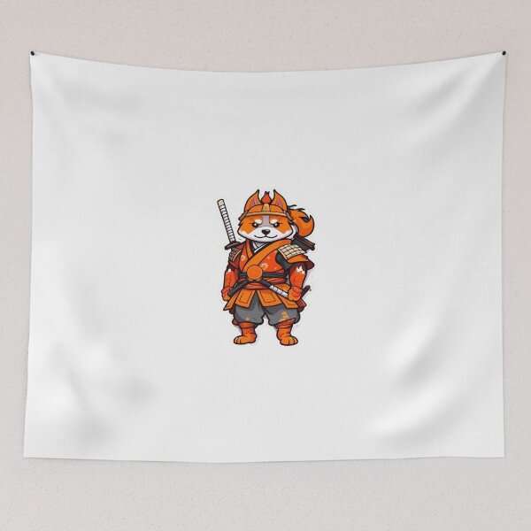 Item preview, Cool Japan samurai orange dog designed and sold by KorArtStudio.