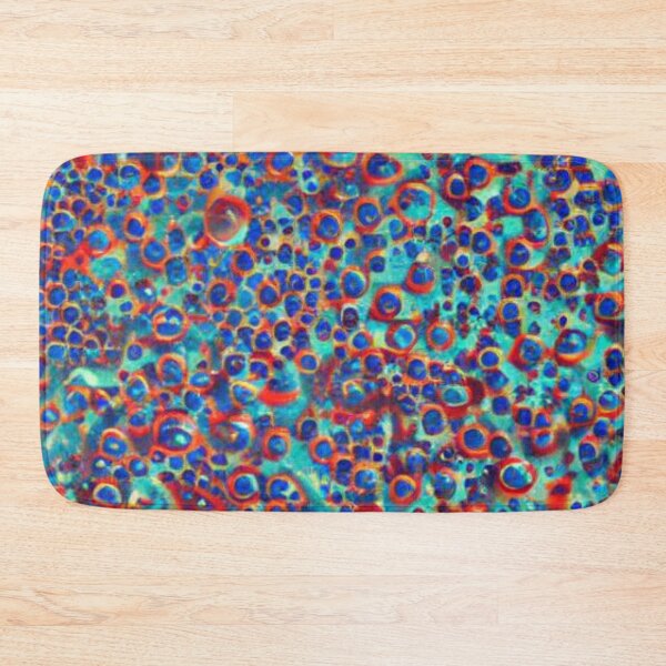 Item preview, Abstract Red and Blue Bubble Pattern designed and sold by calibrit.