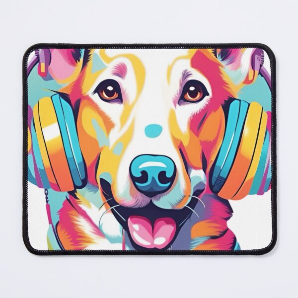 Item preview, Dog in headphones designed and sold by JLeonardoArt.