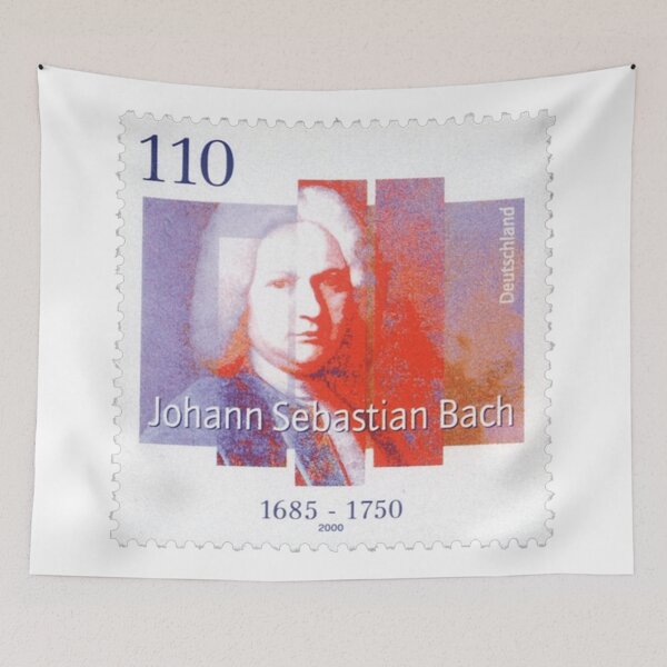 Item preview, Stamp from 250th anniversary of the death of Johann Sebastian Bach designed and sold by HeraldryCabinet.