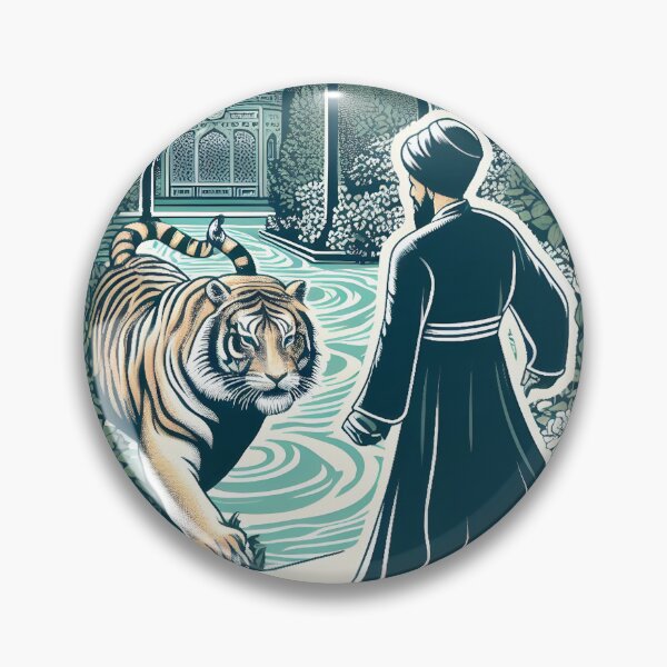 Item preview, A sufi with a tiger - Iran  designed and sold by Persian Pride Official.