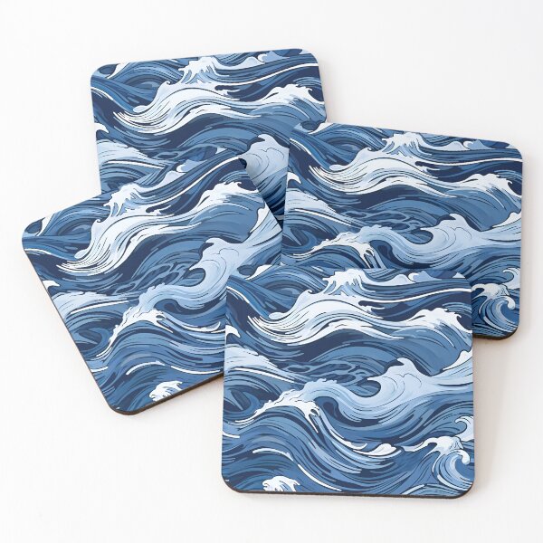 Aperçu de l'œuvre Anime Ocean Waves sur la tempête créée et vendue par Sp3ctrumOfColor.