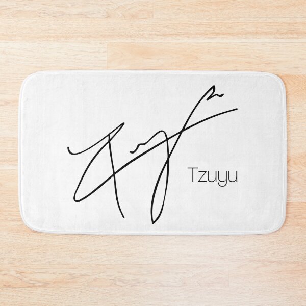 Item preview, Tzuyu's autograph (with her name) designed and sold by SappyYellowCR.