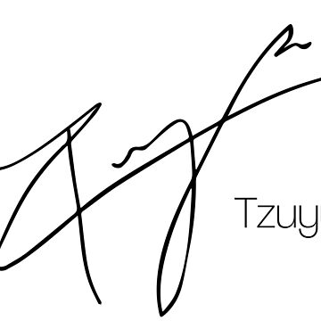 Tzuyu's autograph (with her name)