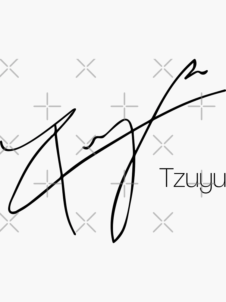 Tzuyu's autograph (with her name)