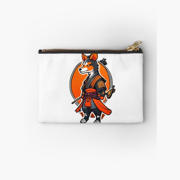 Item preview, Cute Japan samurai katana orange dog designed and sold by KorArtStudio.
