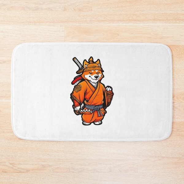 Item preview, Cool Japan samurai katana orange dog designed and sold by KorArtStudio.