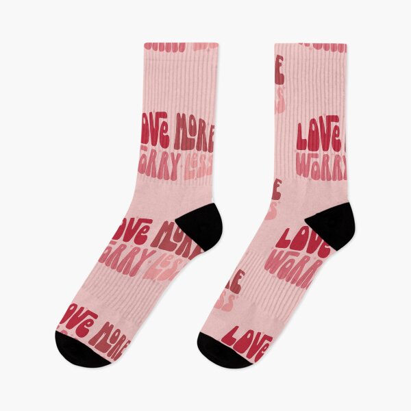 Item preview, Love More Worry Less Groovy Font designed and sold by ArtMeetsPizza.