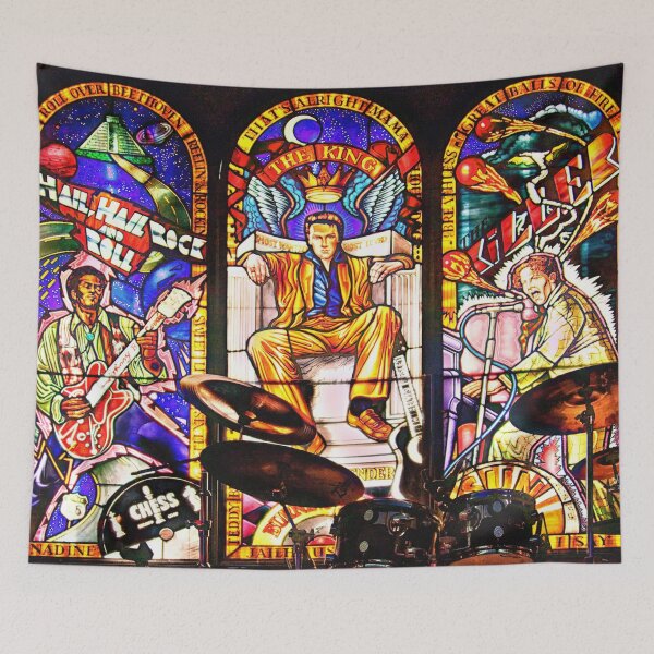 Item preview, Hard Rock Cafe stainglass window, Cancun, Mexico designed and sold by Travelways.