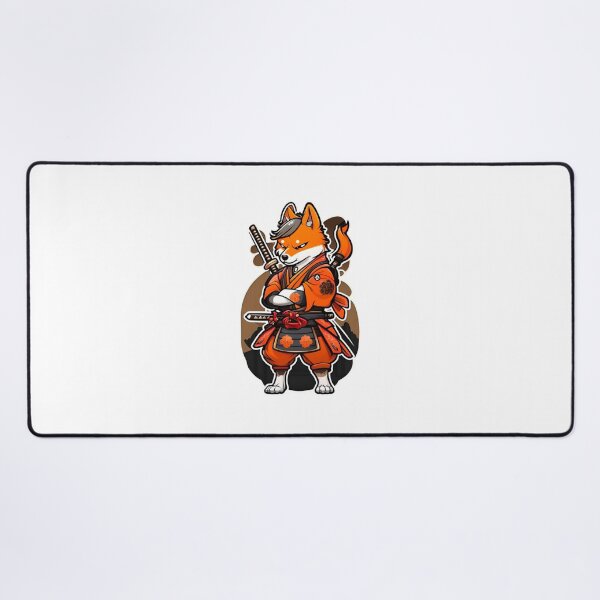 Item preview, Cool Japan samurai katana puppy orange dog designed and sold by KorArtStudio.