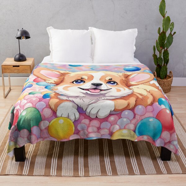 Item preview, Corgi Puppy In A Ball Pit designed and sold by Gabriela McDaniel.