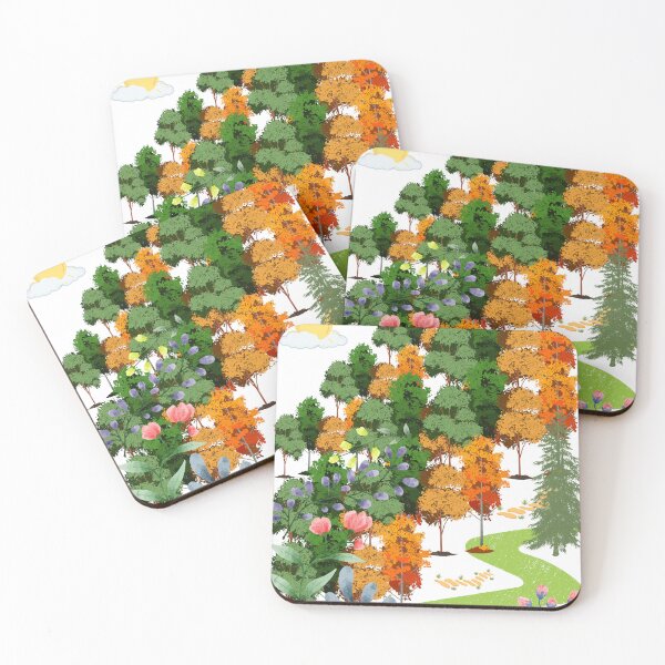 Item preview, autumn- landscape- tree- fall- season- flower- meadow- environment designed and sold by Modern-Tropical.