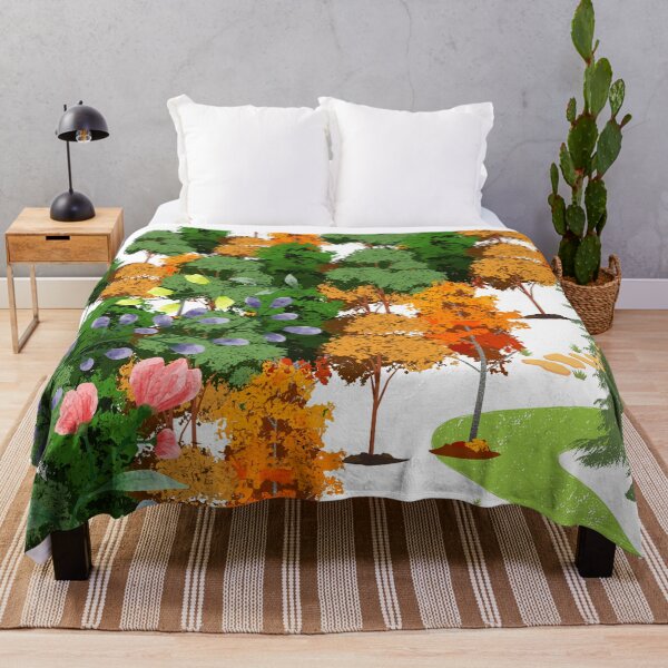 Item preview, autumn- landscape- tree- fall- season- flower- meadow- environment designed and sold by Modern-Tropical.
