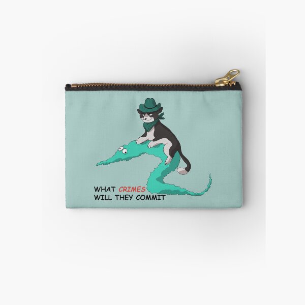 Item preview, cowboy cat and worm (teal) designed and sold by papercreatyre.