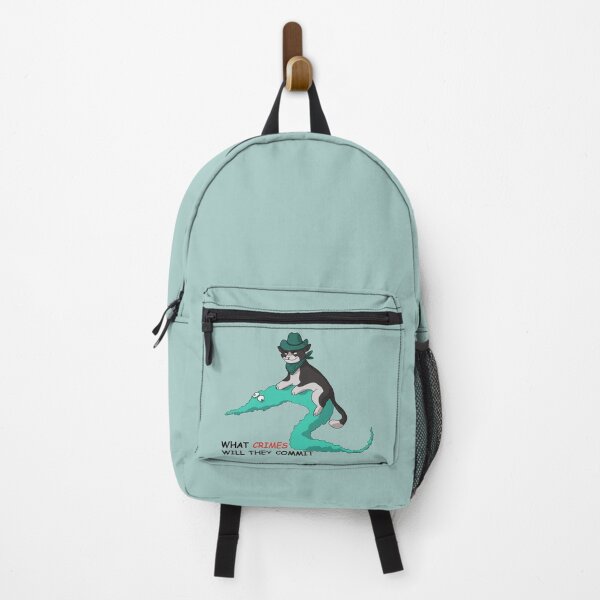 Item preview, cowboy cat and worm (teal) designed and sold by papercreatyre.