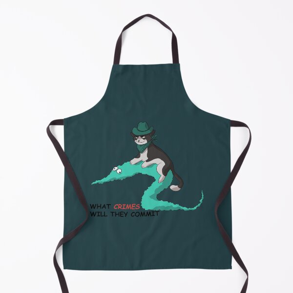 Item preview, cowboy cat and worm (teal) designed and sold by papercreatyre.